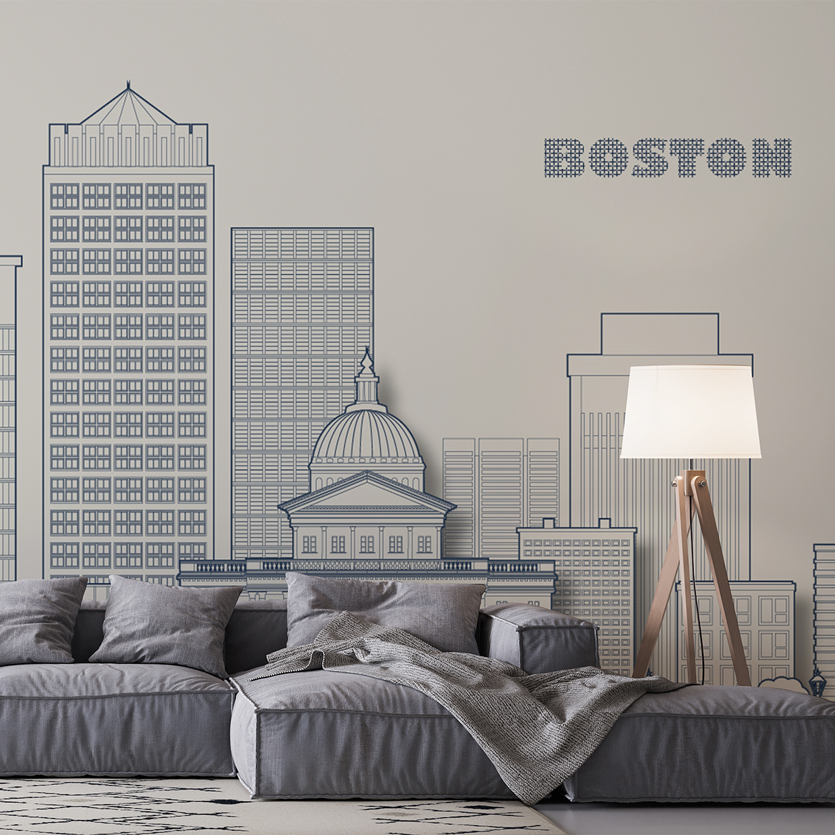 Tapet cityscapes boston, dream prints 